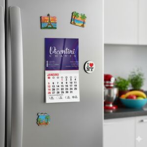 Imãs de Geladeira com Calendário